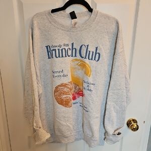 SWEET CLAIRE Gray Oversize Sweater